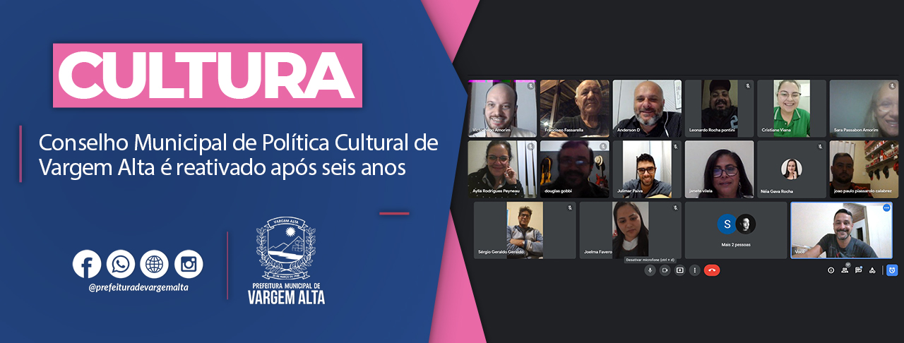 Conselho Municipal de Política Cultural de Vargem Alta é reativado após seis anos